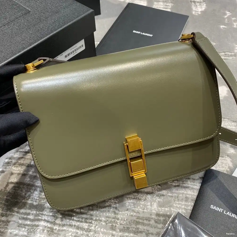 REP SMOOTH SATCHEL LOULOU IN LEATHER YSL CARRE 0611
